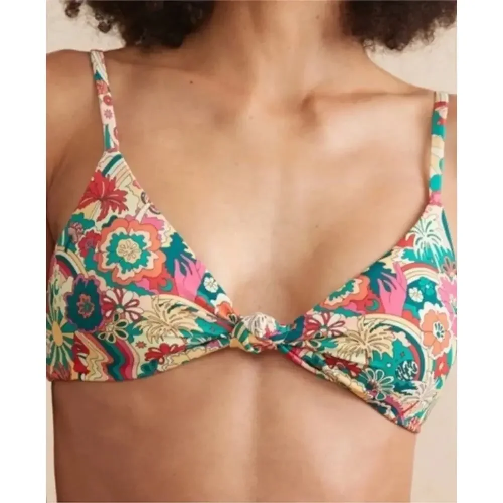 Andie Swim The Santorini Bikini Top in Paisley S